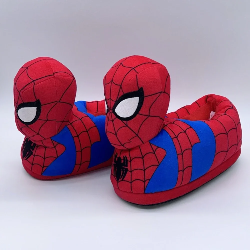 Marvel Spider-Man 3D Plush Slippers Mens Adult House Shoes Marvel Merchandise
